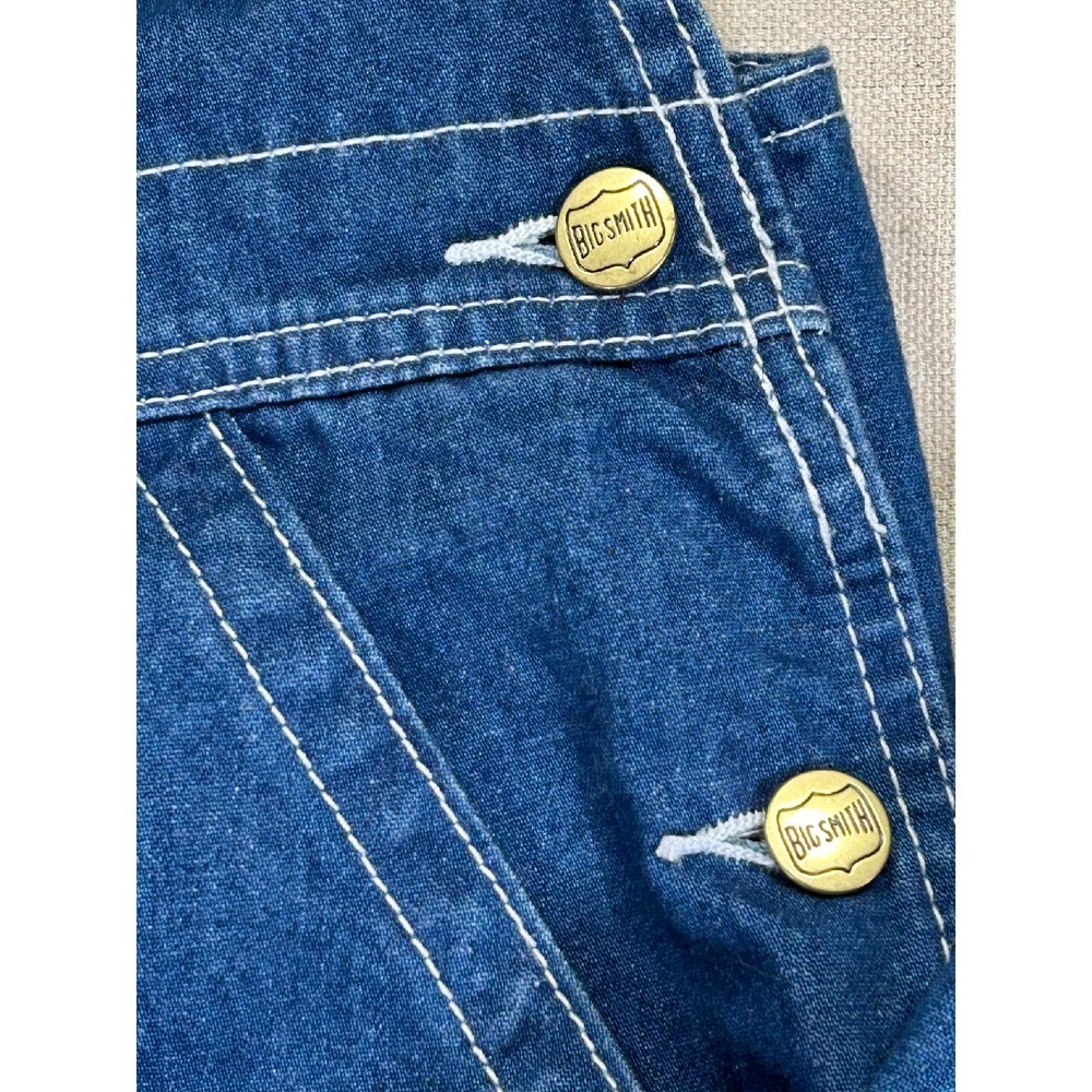 Big Smith Men's 44 Blue Denim Bibs WorkWear Carpenter‎ Construction Jeans - Picture 4 of 11